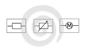 Vector symbols for electric