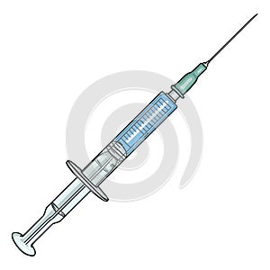 Vector syringe photo
