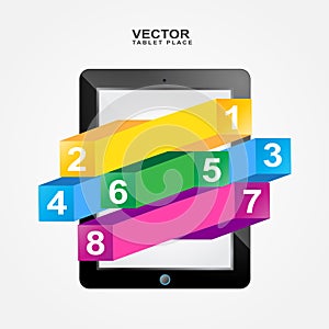 Vector tablet places