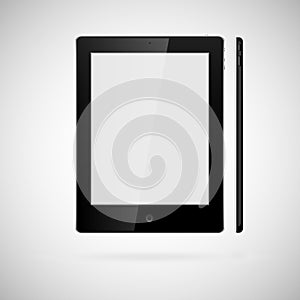 Vector tablet on white background