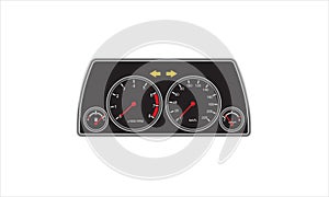 Vector Tachometer, fuel, temperature meter and speedometer