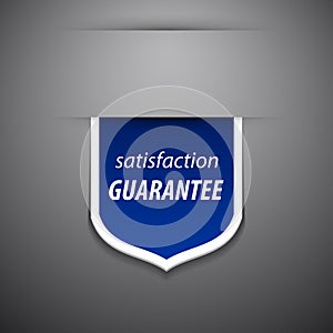 Vector tag on grey background.