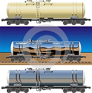 Vector tanker cars