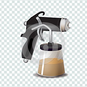 Vector tanning spray machine illustration photo