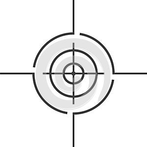 Vector target icon, Crosshair