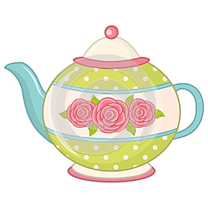 Vector Tea Pot. Teapot vector illustration photo