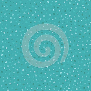 Vector Teal Bubbles Pebbles Seamless Pattern Background