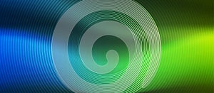 Vector Concentric Circles in Green and Blue Gradient Background Banner photo