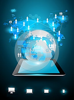 Vector technology business ideas concept