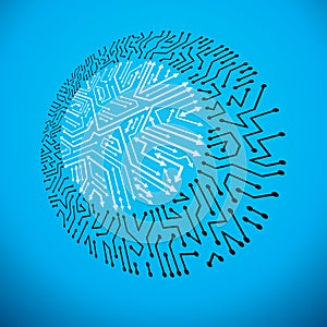 Vector technology cpu design with circular microprocessor scheme