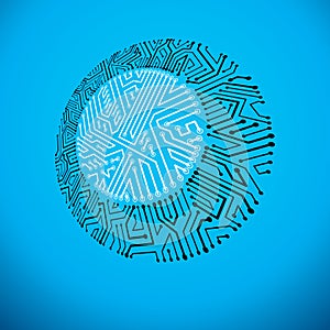 Vector technology cpu design with circular microprocessor scheme