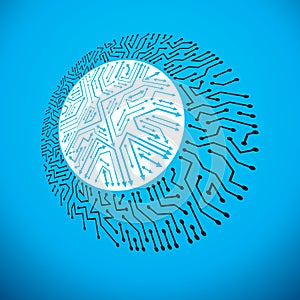 Vector technology cpu design with circular microprocessor scheme
