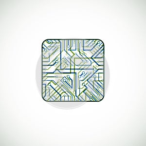 Vector technology cpu design with square microprocessor scheme.