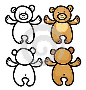 Vector teddy bears.