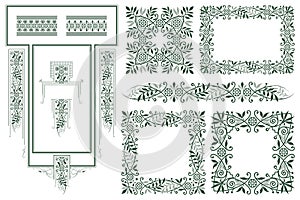 Vector template. Advertisements, flyer, web, wedding and other invitations or greeting cards.