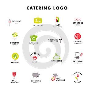 Vector template of catering company logo. photo