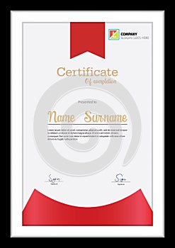 Vector template for certificate.