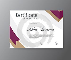 Vector template for certificate,modern diploma