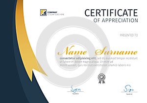 Vector template for certificate,modern diploma