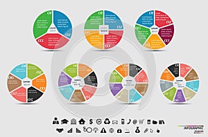 Vector Template for cycle diagram, graph, presentation and round chart