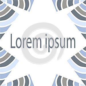 Vector template design greeting cards, poster, invitation, geometric pattern of triangles, ornament.