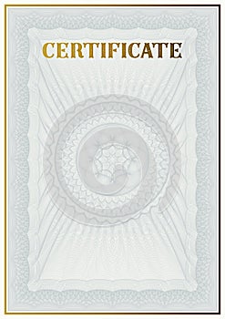 Vector template of detailed certificate