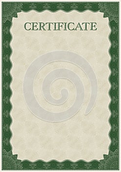 Vector template of detailed certificate