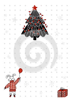 Vector template of A6 page for notebook with dots