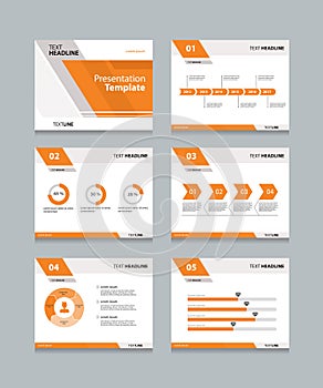 Vector template presentation slides background design