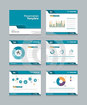 Vector template presentation slides background design. info graphs and charts . slides design