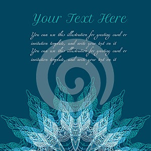 Vector template vintage round pattern