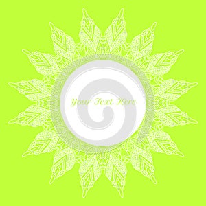 Vector template vintage round pattern