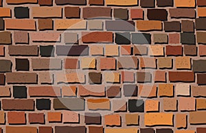 Vector old brick wall background