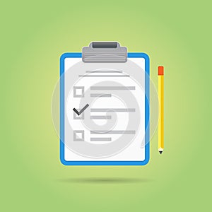 Vector Test or Exam Icon.