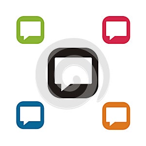 VECTOR. Text display icon. The flat design with color variations.