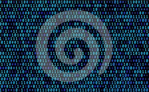 Blue Binary Code Vector Texture