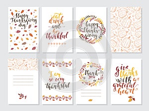 Vector Thanksgiving day greeting card