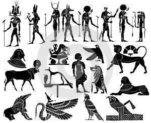 Vector themes of ancient Egypt