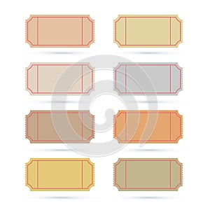 Vector Ticket Set Illustration