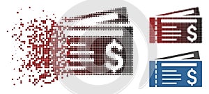 Dust Pixel Halftone Tickets Icon