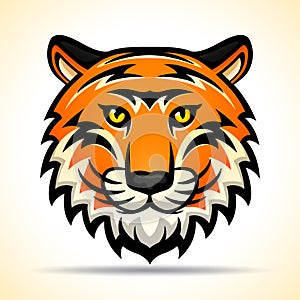 Vector tiger head graphic design