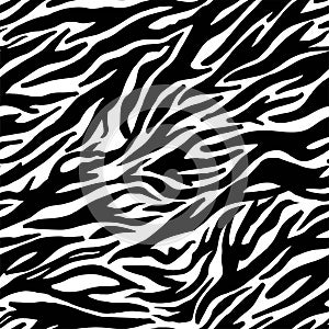 Vector tiger seamless skin pattern background prints