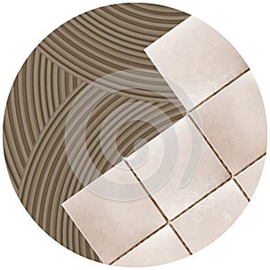 Vector. Tile glue. Tile.Background