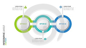 Vector timeline chart infographic design for data visualization.