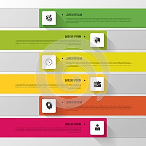 Vector timeline infographic. Modern simple design