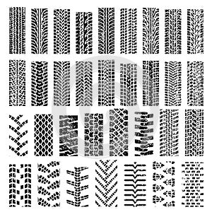 Vector tire tracks