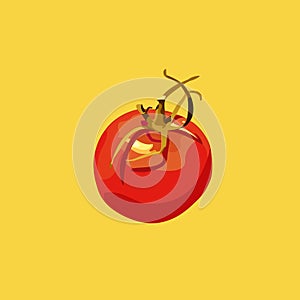 Vector tomato icon. Fresh tomato.