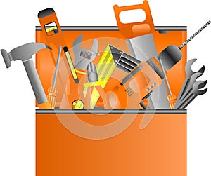 Vector Toolbox with hand tools