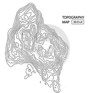 Vector topography map