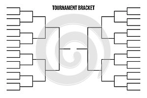 Vector tournament bracket